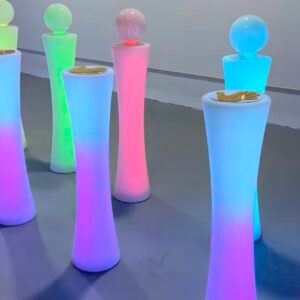 七彩燈球柱